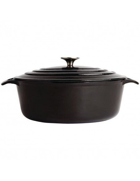 Grande cocotte ovale noire Vogue 6L