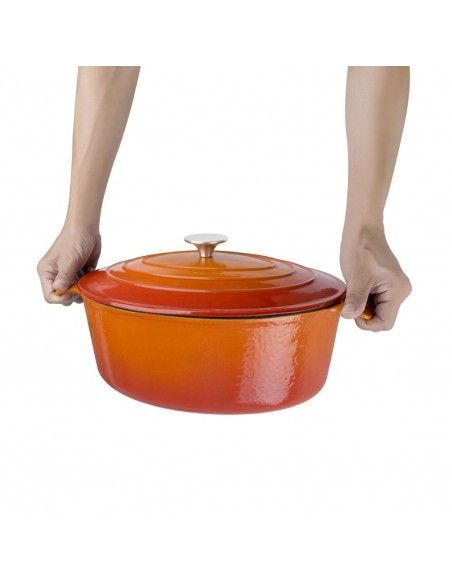 Grande cocotte ovale orange Vogue 6L