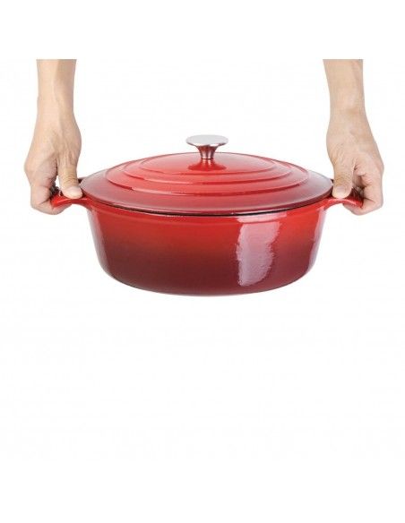 Grande cocotte ovale rouge Vogue 6L