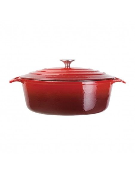 Grande cocotte ovale rouge Vogue 6L