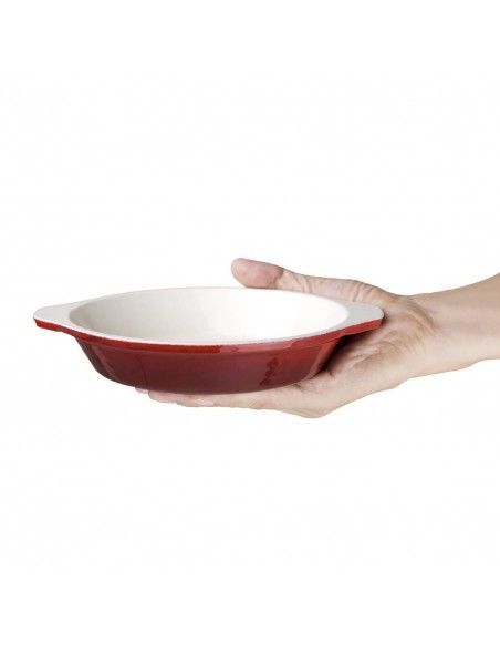 Plat à gratin rond Vogue rouge 400ml
