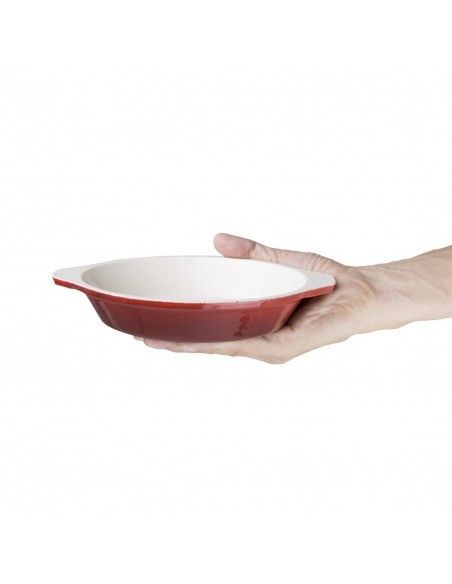 Plat à gratin ovale rouge Vogue 650ml