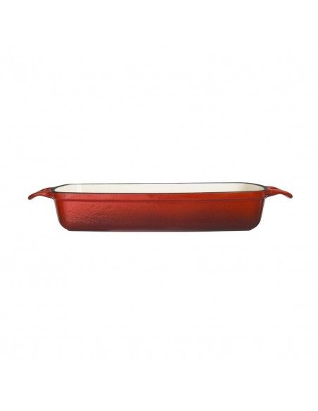 Plat en fonte rectangulaire Vogue rouge 2,8L