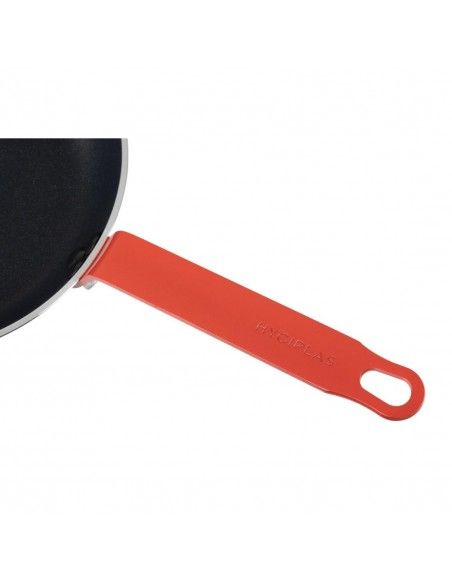 Poêle en aluminium antiadhésive Hygiplas Teflon Platinum Plus avec poignée rouge 24cm