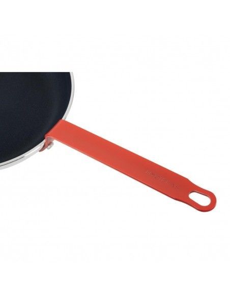 Poêle aluminium antiadhésive Teflon Platinum Plus Hygiplas avec manche rouge 280mm