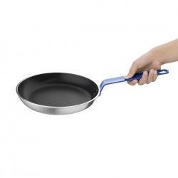 Poêle en aluminium antiadhésive Hygiplas Teflon Platinum Plus avec poignée bleue 24cm 2