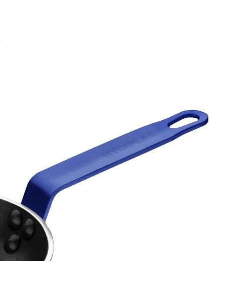 Poêle en aluminium antiadhésive Hygiplas Teflon Platinum Plus avec poignée bleue 24cm