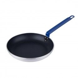 Poêle en aluminium antiadhésive Hygiplas Teflon Platinum Plus avec poignée bleue 28cm