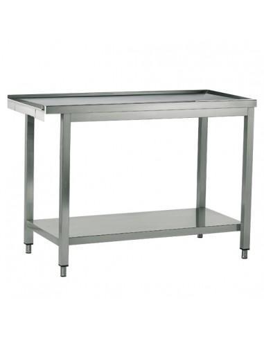 Table d'entrée ou de sortie pour lave-vaisselles à capot, L 1500 mm