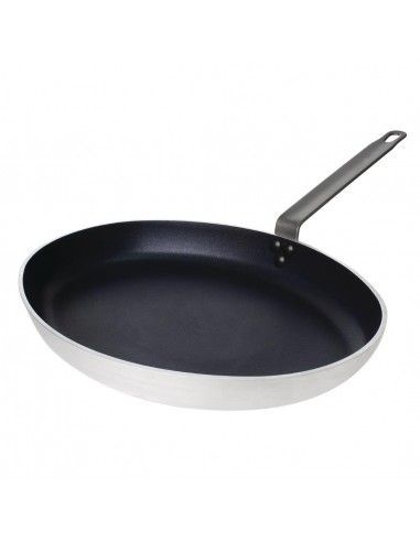 Poêle ovale en aluminium antiadhésive Vogue Teflon Platinium Plus 360mm