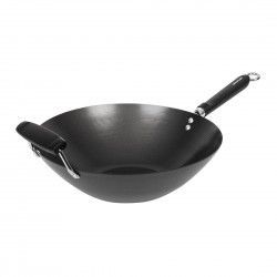Wok antiadhésif fond plat 356mm