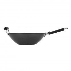 Wok antiadhésif fond plat 356mm 2