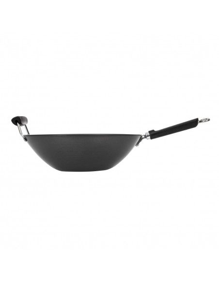 Wok antiadhésif fond plat 356mm