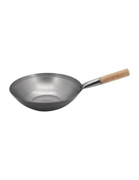 Wok en acier doux Vogue 330mm