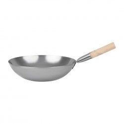 Wok en acier doux Vogue 35,6 cm 2