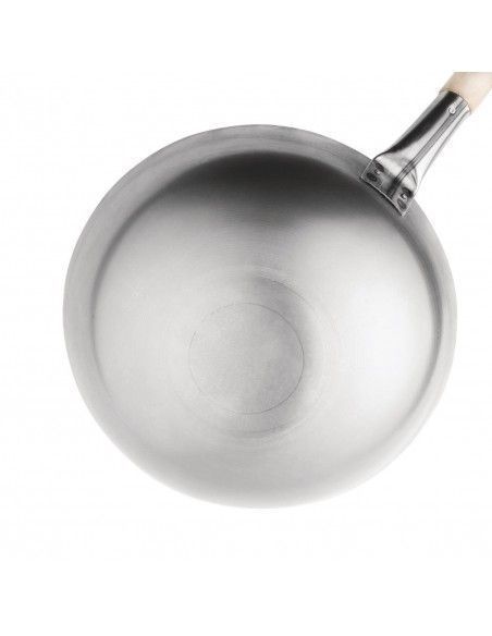 Wok conique en acier doux Vogue 356mm
