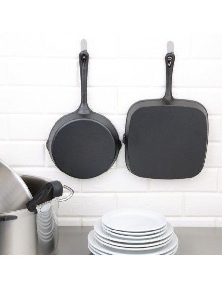 Poêle grill en fonte Vogue rainurée