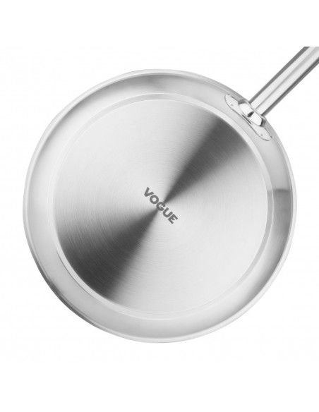 Poêle induction en acier inoxydable Vogue 280mm