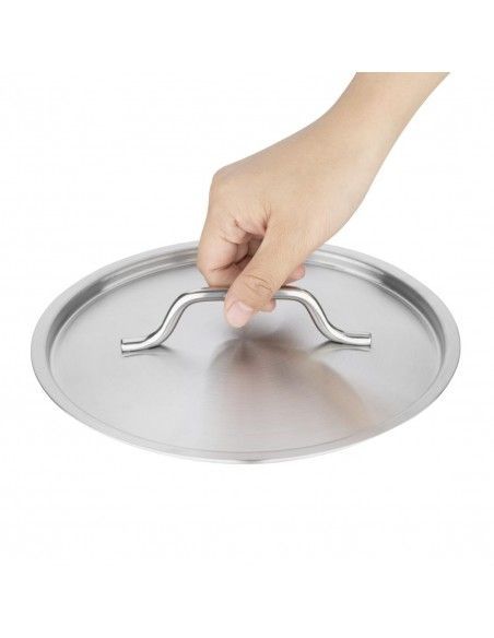 Couvercle  en acier inoxydable Vogue 200mm
