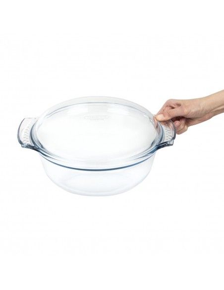 Cocotte ronde en verre Pyrex 5,1L
