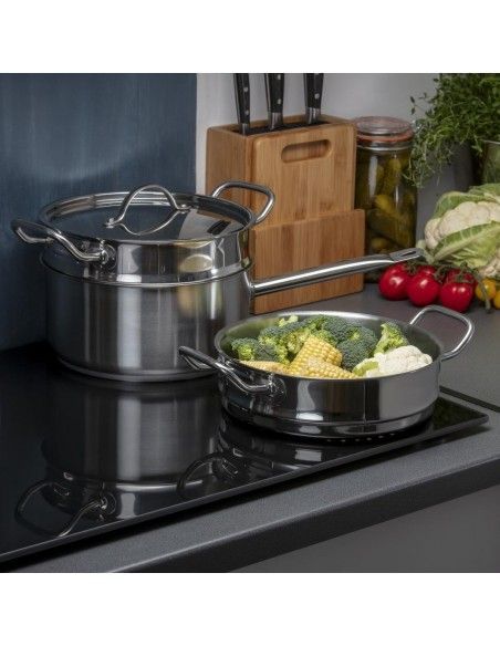 Ensemble 1 casserole et 2 paniers vapeur Vogue Cook Like A Pro