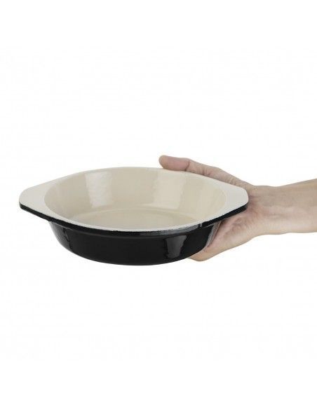 Plat à gratin rond noir Vogue 750ml