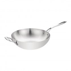 Wok triple épaisseur à fond plat Vogue 2
