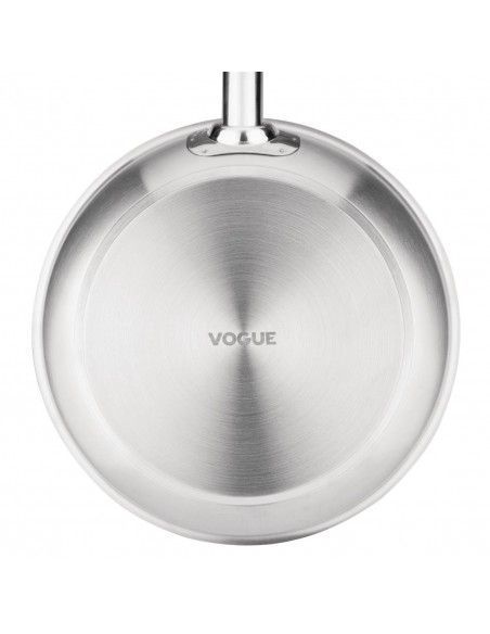Poêle induction en acier inoxydable Vogue 240mm