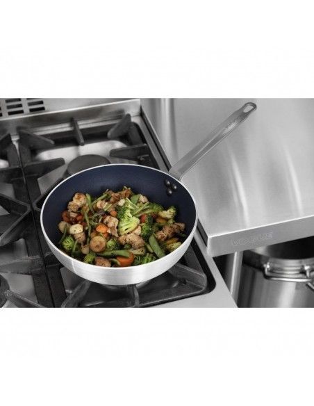 Sauteuse conique antiadhésive en aluminium Vogue 280mm