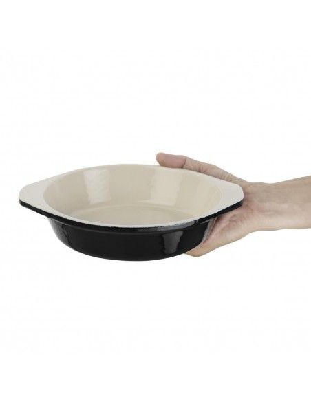 Plat à gratin rond noir Vogue 750ml