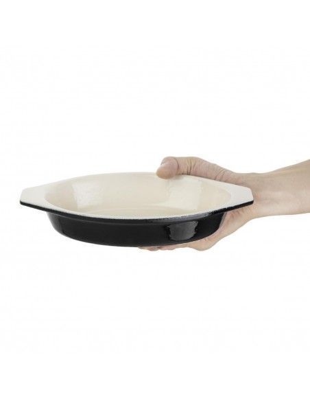 Plat à gratin ovale noir Vogue 650ml