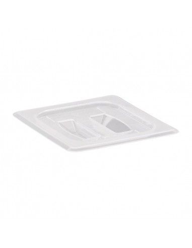 Couvercle translucide en polypropylène avec poignée pour bac GN 1/6  Cambro