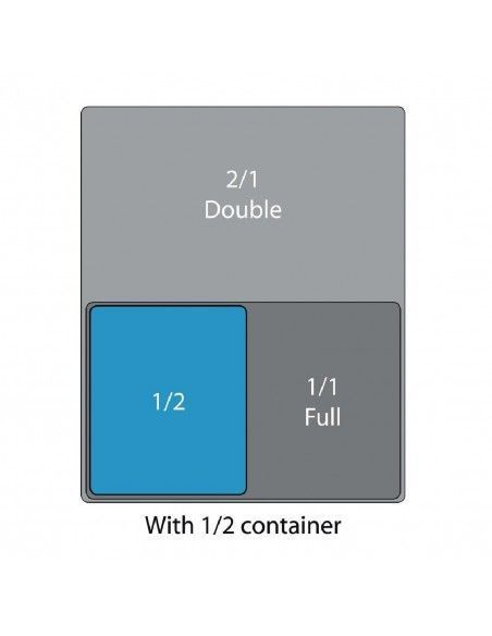 Couvercle hermétique GN 1/2 Cambro en polypropylène