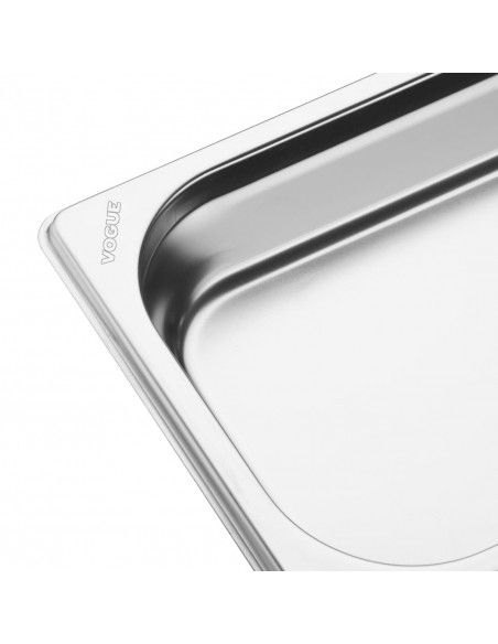Plateau inox GN 2/4 Vogue 40mm