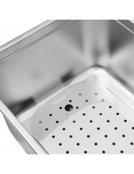 Égouttoir en acier inoxydable Vogue pour GN 1/1