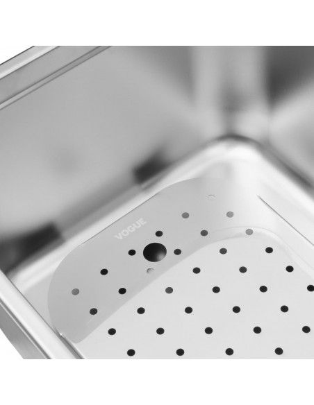 Égouttoir en acier inoxydable Vogue pour GN 1/2