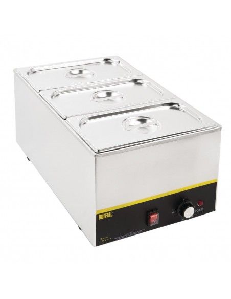 Ensemble inox 3 GN 1/3  avec couvercles Vogue