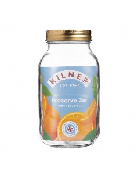Bocal à conserves couvercle vis Kilner 1L