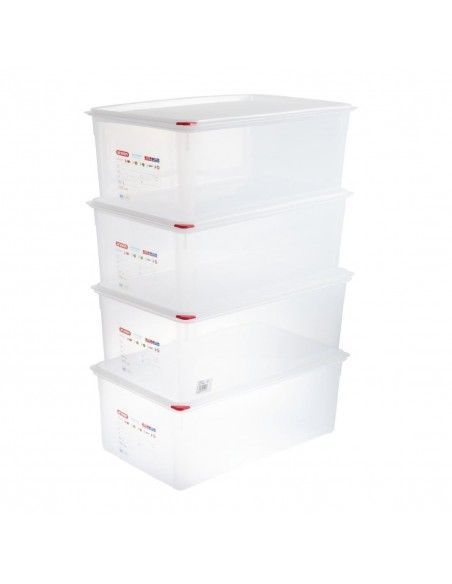 Boîtes alimentaires en polypropylène Araven GN 1/1 27,5L (lot de 4)