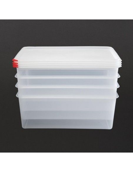 Boîtes alimentaires en polypropylène Araven GN 1/1 27,5L (lot de 4)
