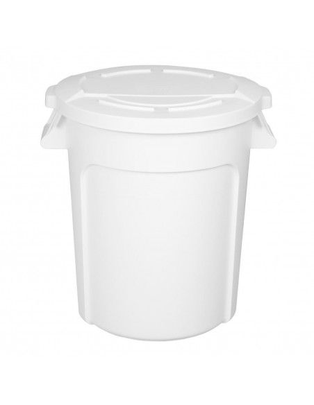 Conteneur rond blanc Vogue 76L