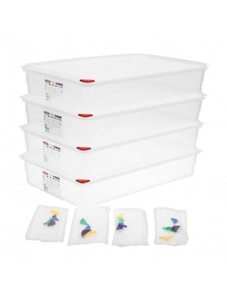Boîte alimentaire GN1/1  Araven 13,7L (Lot de 4)