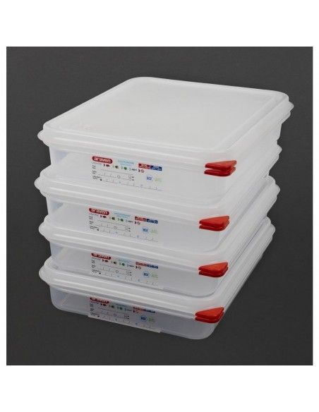 Boîte alimentaire GN1/2  Araven 4L (Lot de 4)
