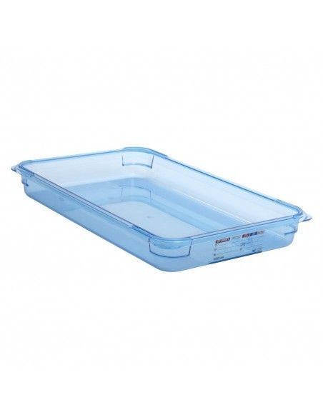 Boîte hermétique bleue en ABS sans BPA Araven GN1/1 65mm