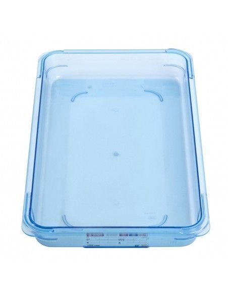 Boîte hermétique bleue en ABS sans BPA Araven GN1/1 65mm