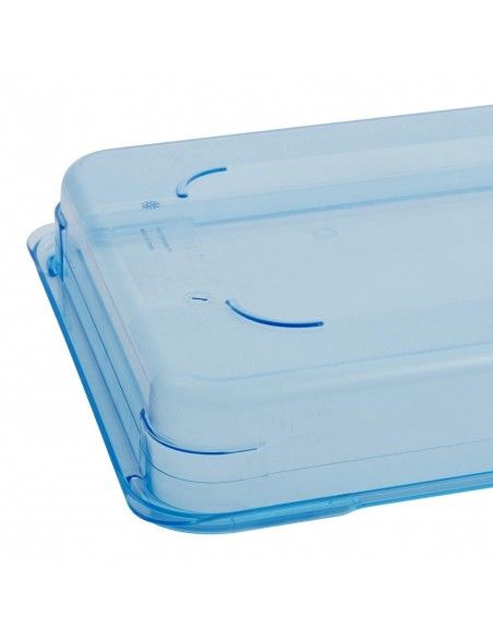 Boîte hermétique bleue en ABS sans BPA Araven GN1/1 65mm