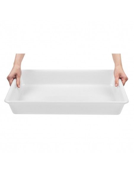 Bac alimentaire peu profond Araven transparent 540 mm