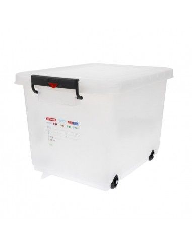 Conteneur alimentaire mobile avec couvercle Araven 50L