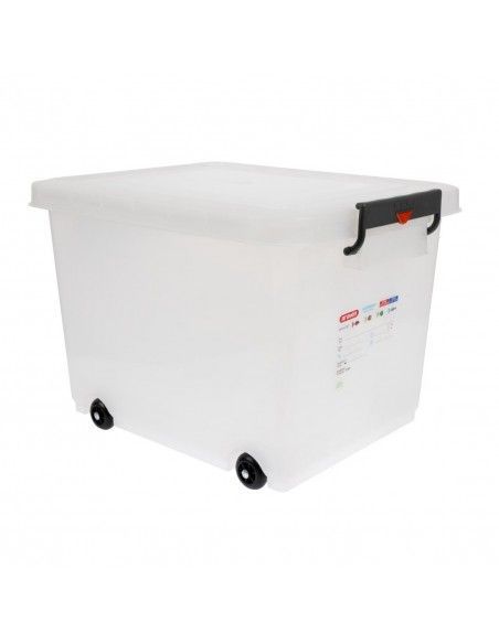 Conteneur alimentaire mobile avec couvercle Araven 50L