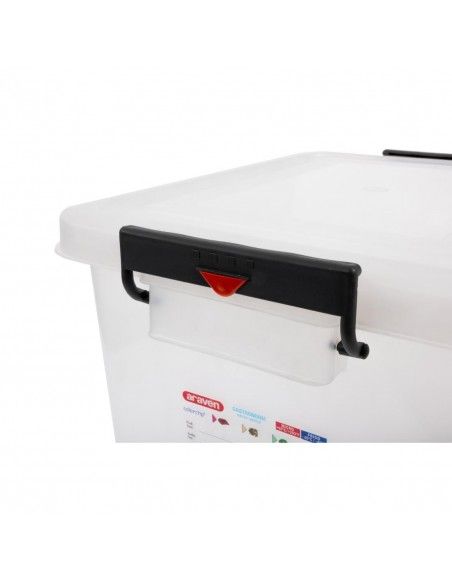 Conteneur alimentaire mobile avec couvercle Araven 50L